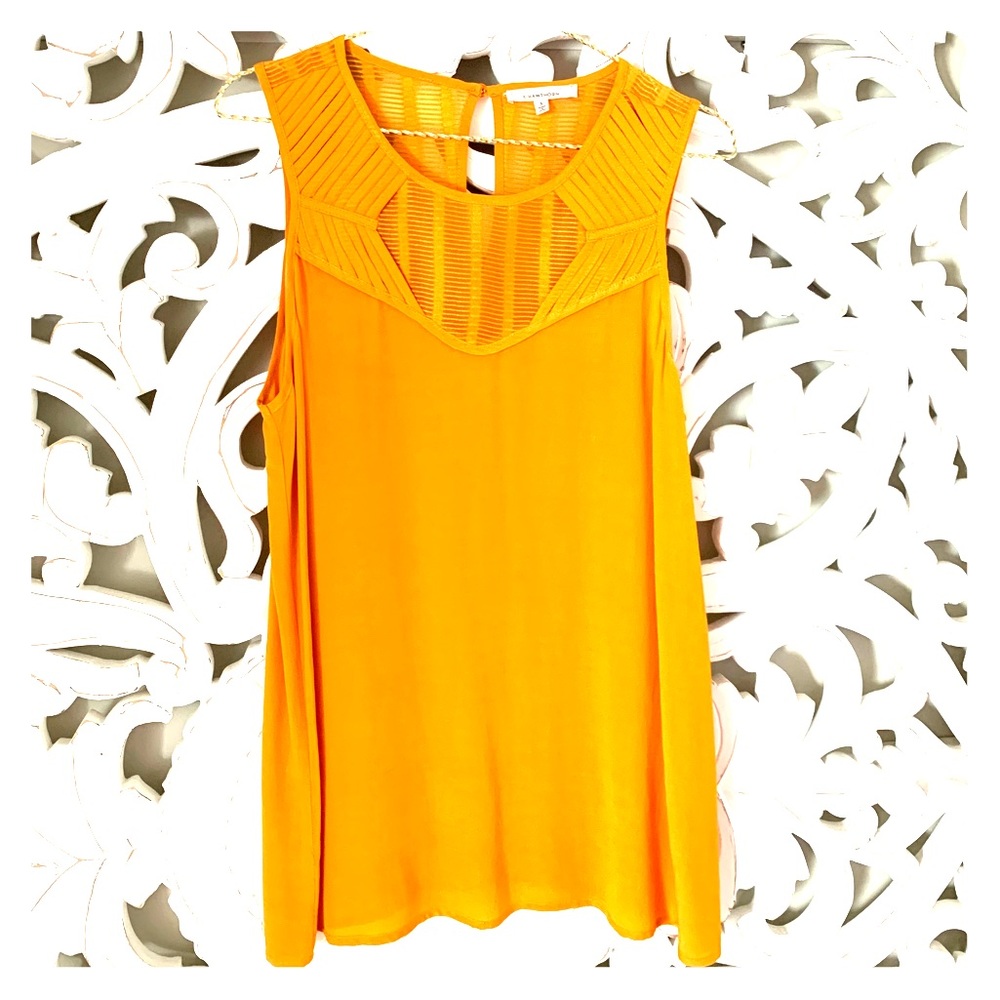 Mustard Sleeveless Top
